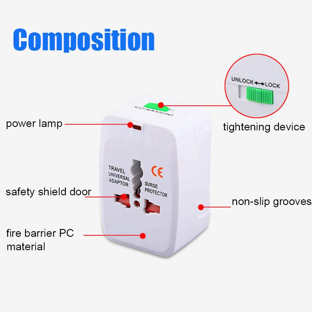 Adaptador Enchufe Universal Para Viajes